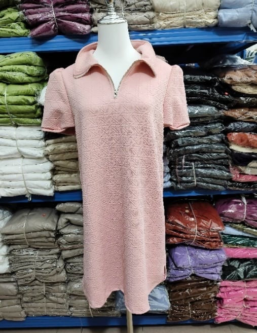 Textured Zip Dress