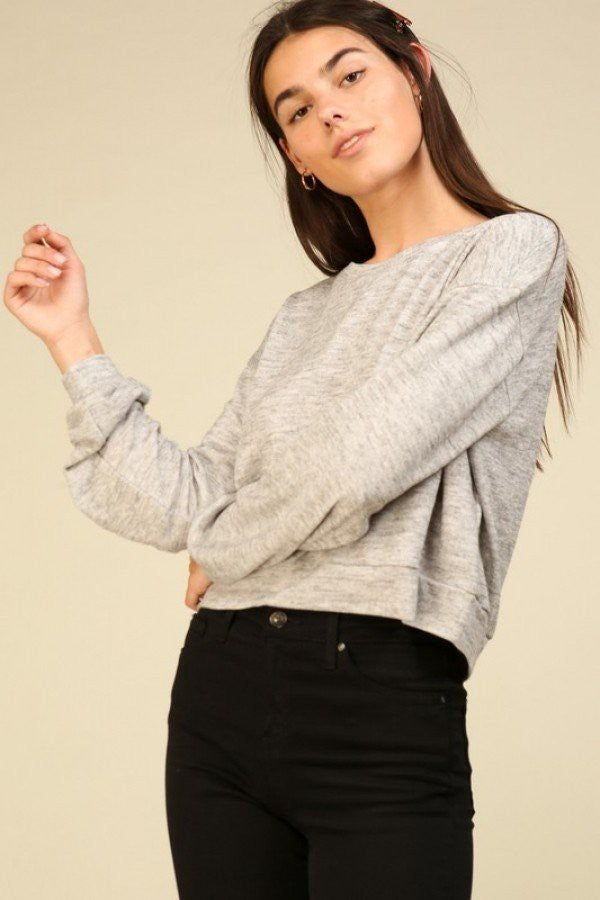 Cropped Pocket Pullover
