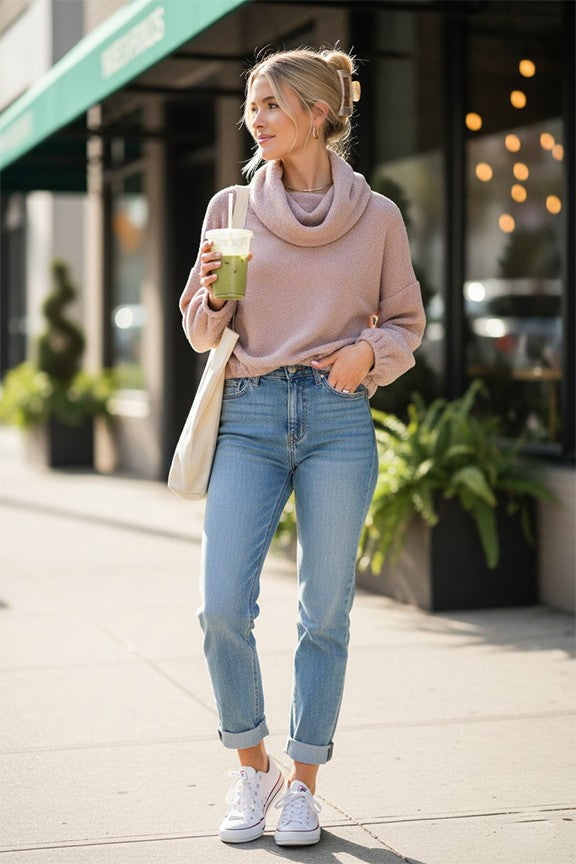 Plush Drawstring Pullover