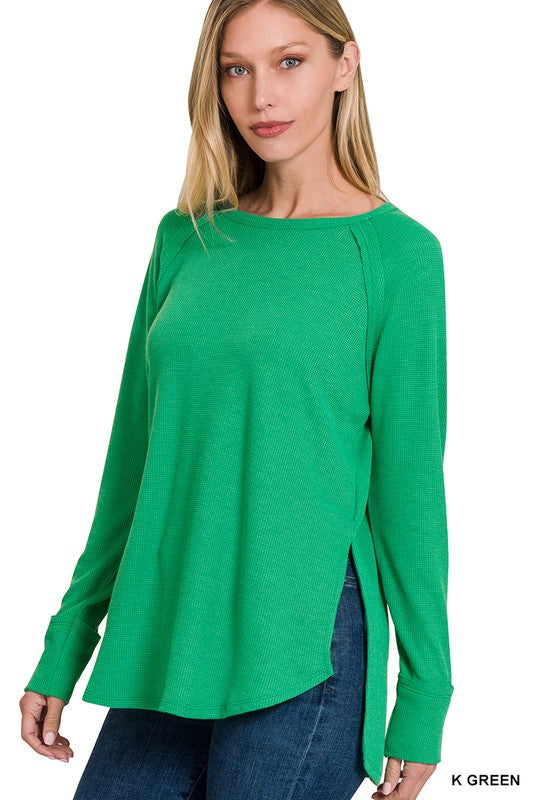 Waffle Long Sleeve Top