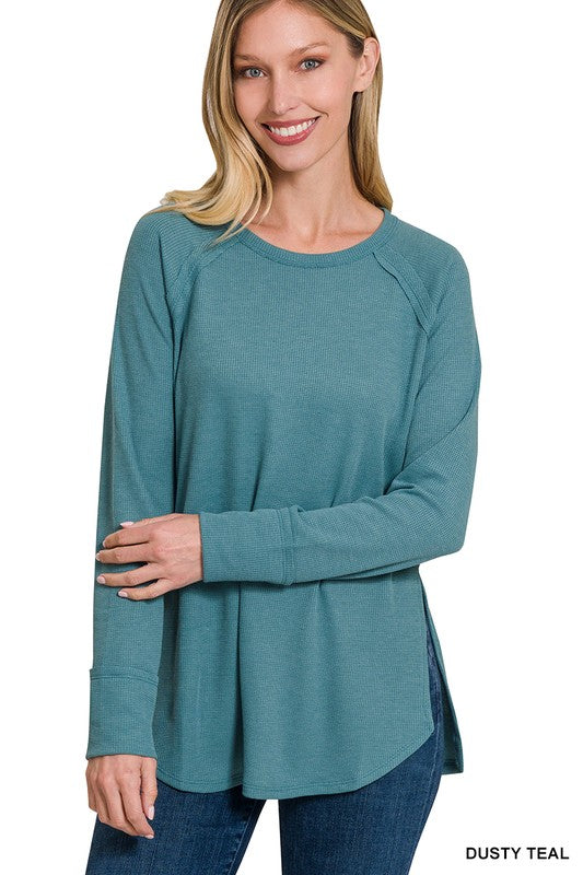 Waffle Long Sleeve Top
