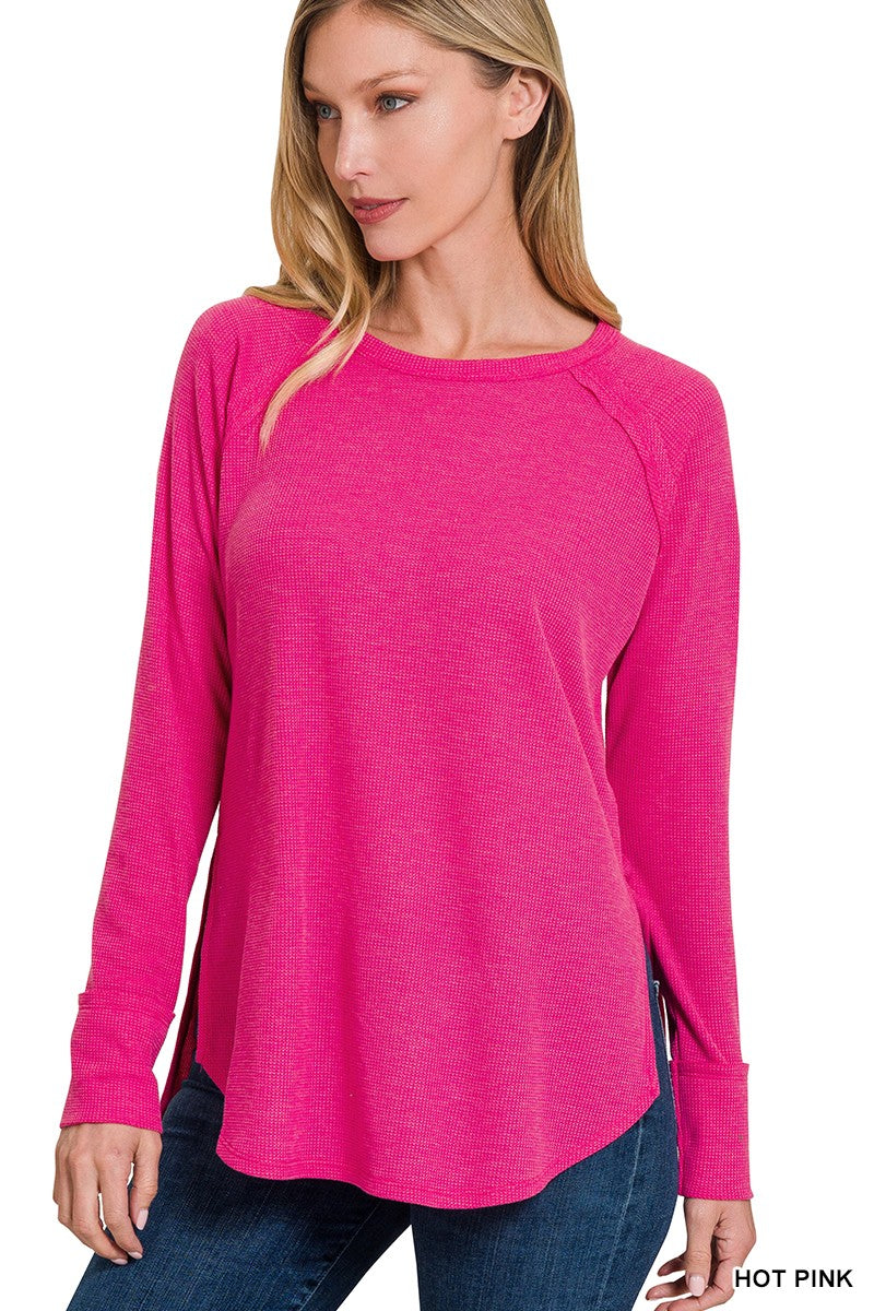 Waffle Long Sleeve Top
