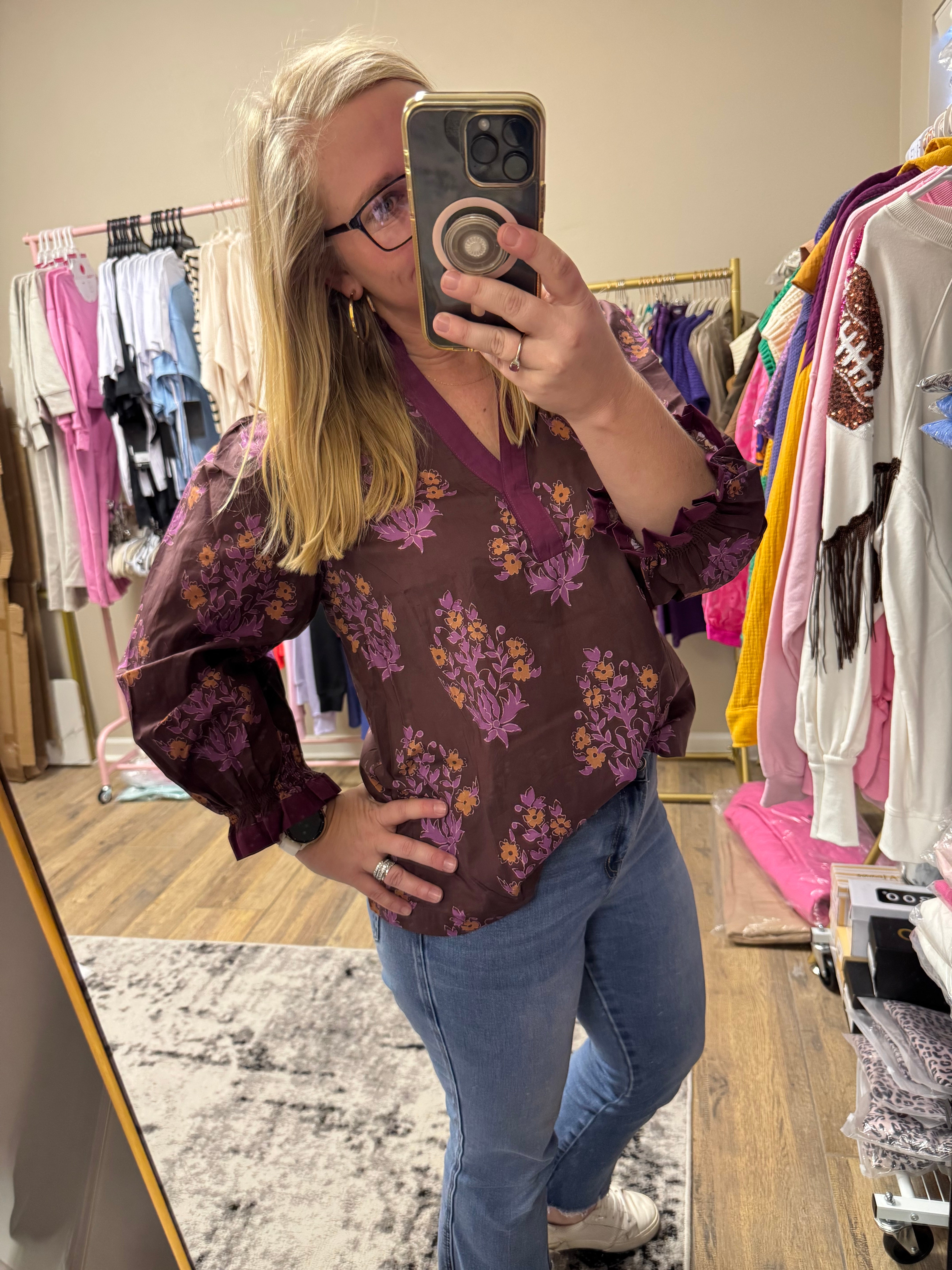 Bright Floral Top
