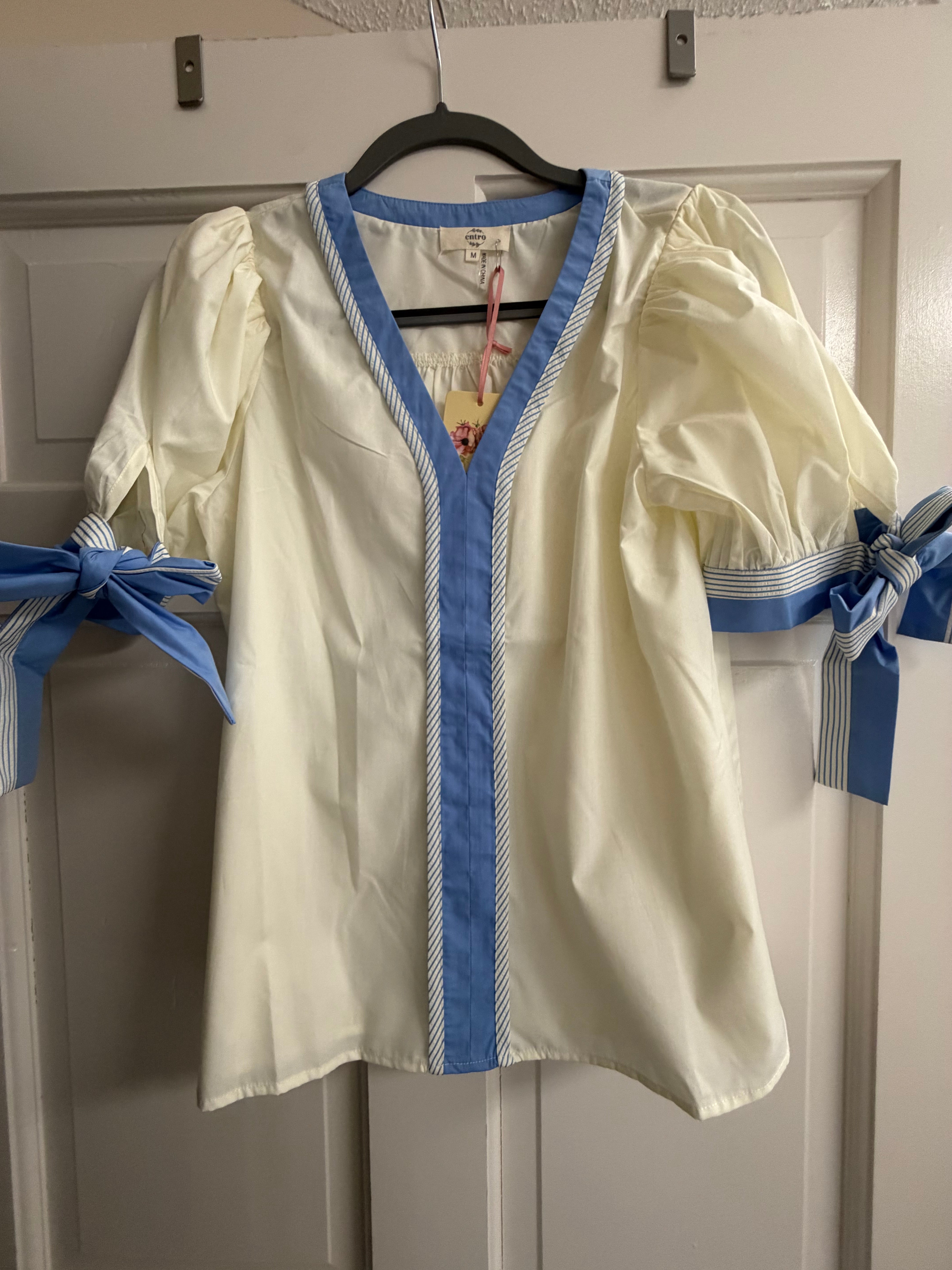 Tie Sleeve Blouse
