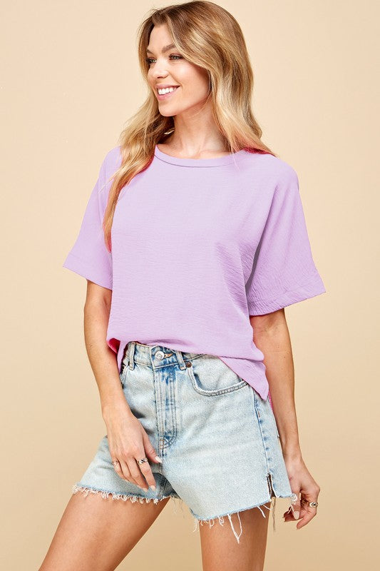 Round Neck Airflow Top