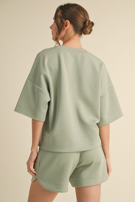 Solid Loungewear Set