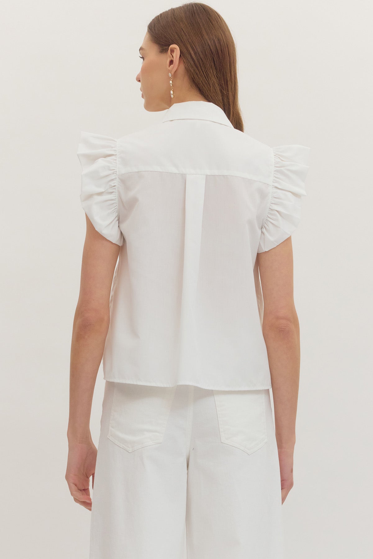 Scalloped Embroidered Top