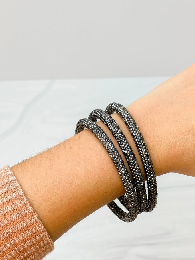 Rave Rhinestone Bangle Sets