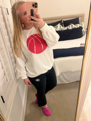 Basketball Patch Sweatshirt
