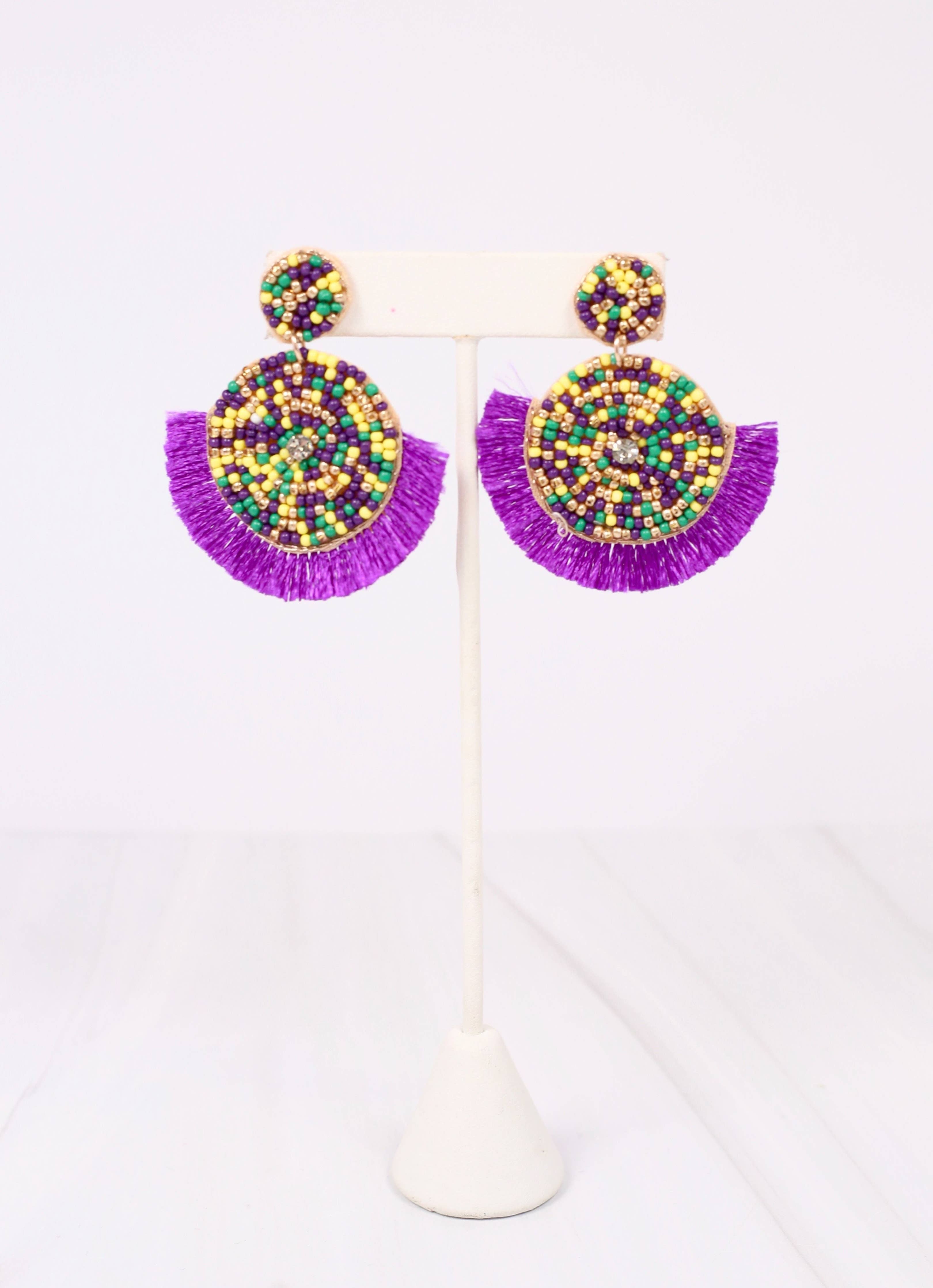 City Park Beaded Fringe Earring