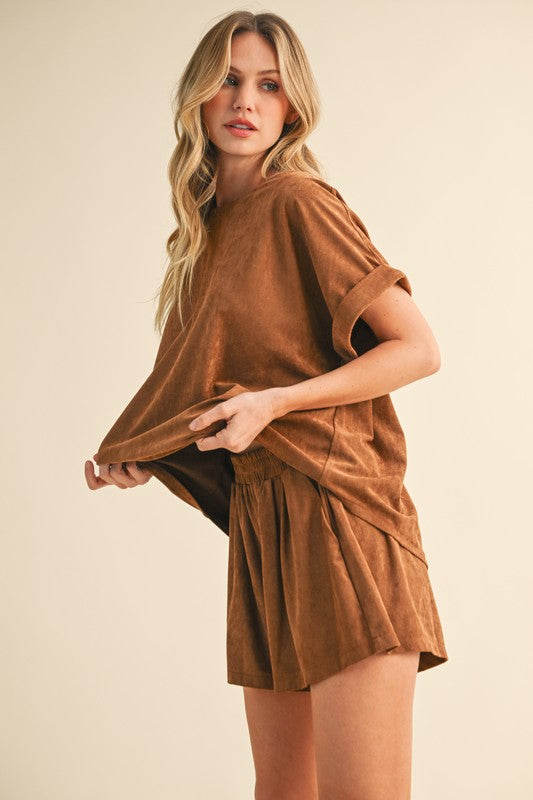 Suede Relaxed Fit Set