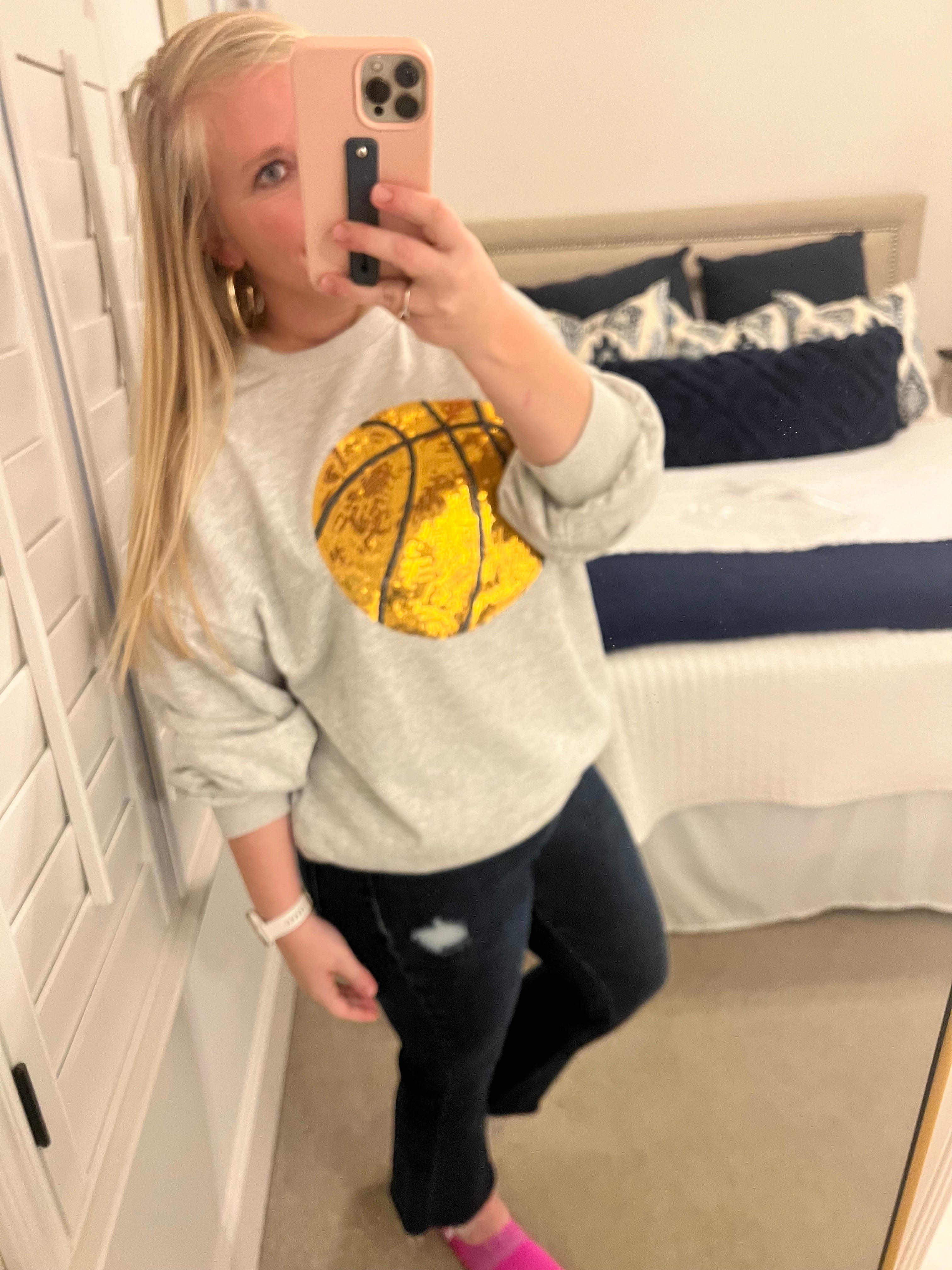 Basketball Patch Sweatshirt