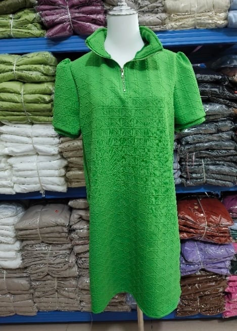 Textured Zip Dress