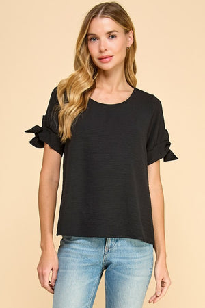 Solid Top with Bow Detail