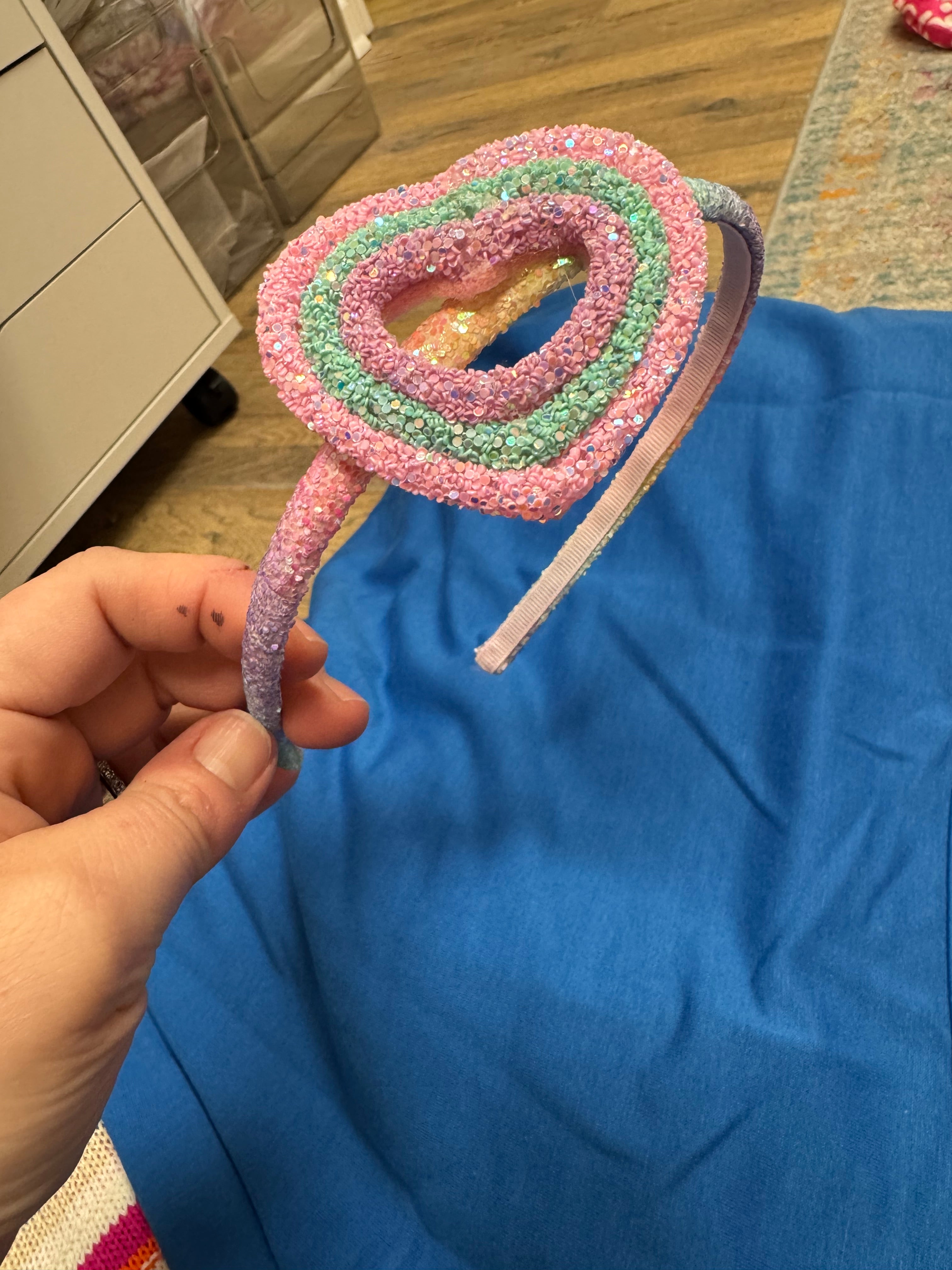 Glitter Heart Headband