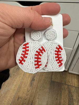 Baseball Earrings