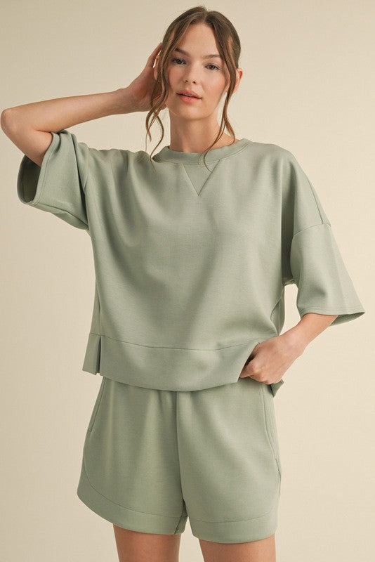 Solid Loungewear Set