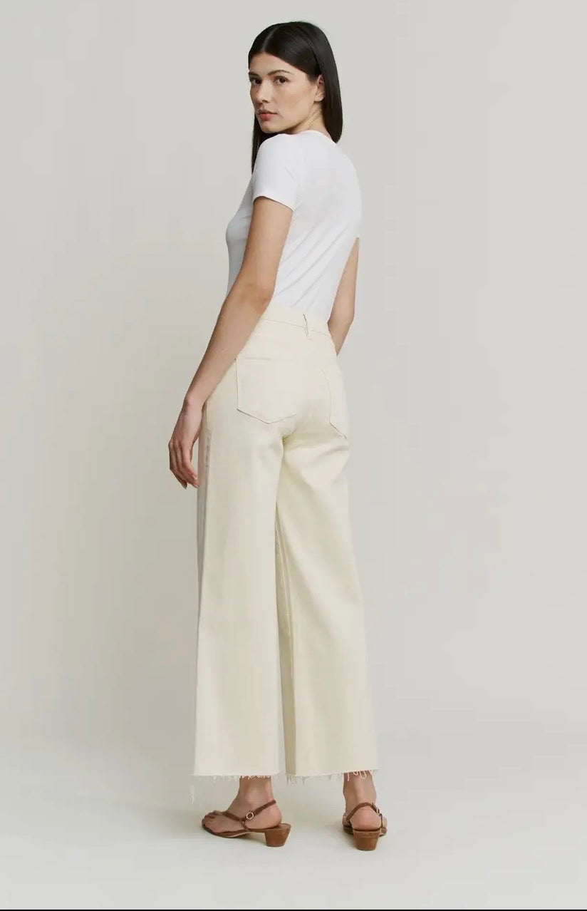 High Ride Beige Crop