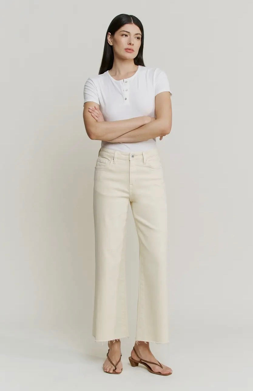 High Ride Beige Crop