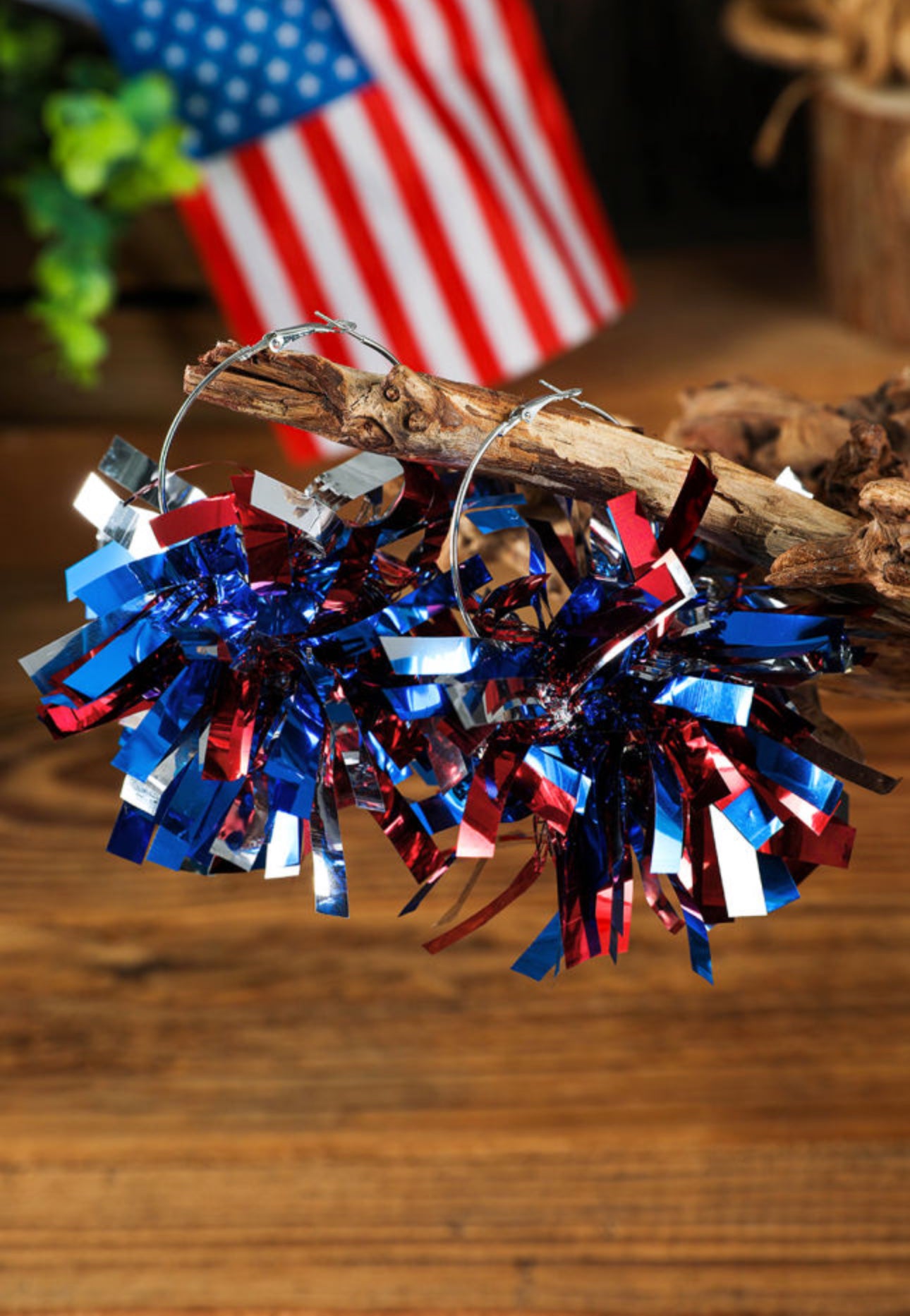 Pom Pom America Earrings