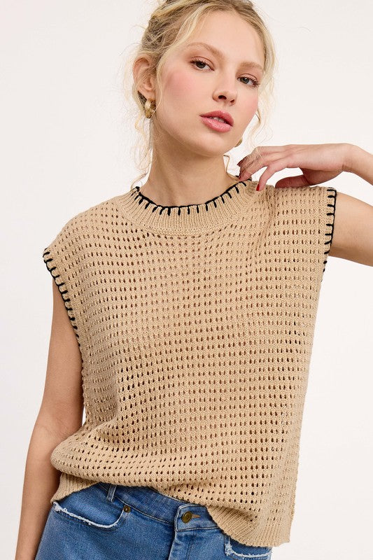 Crochet Knit Sleeveless