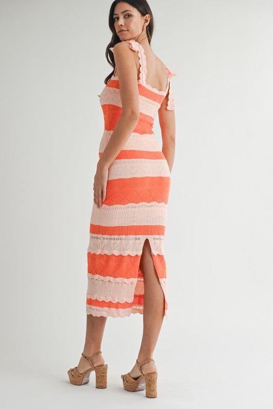 Pointelle Mini Dress