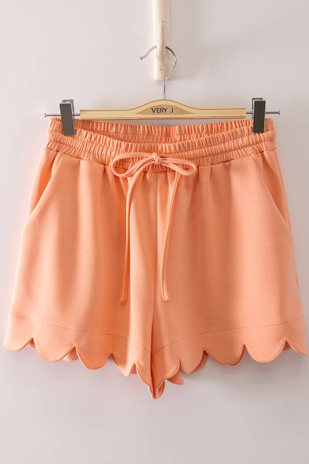 Half-Zip Scalloped Set