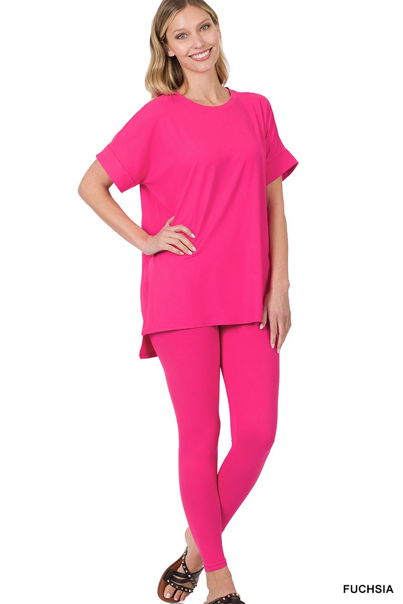 Microfiber Lounge Set - Short Sleeve