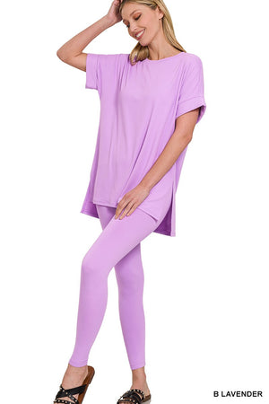 Microfiber Lounge Set - Short Sleeve