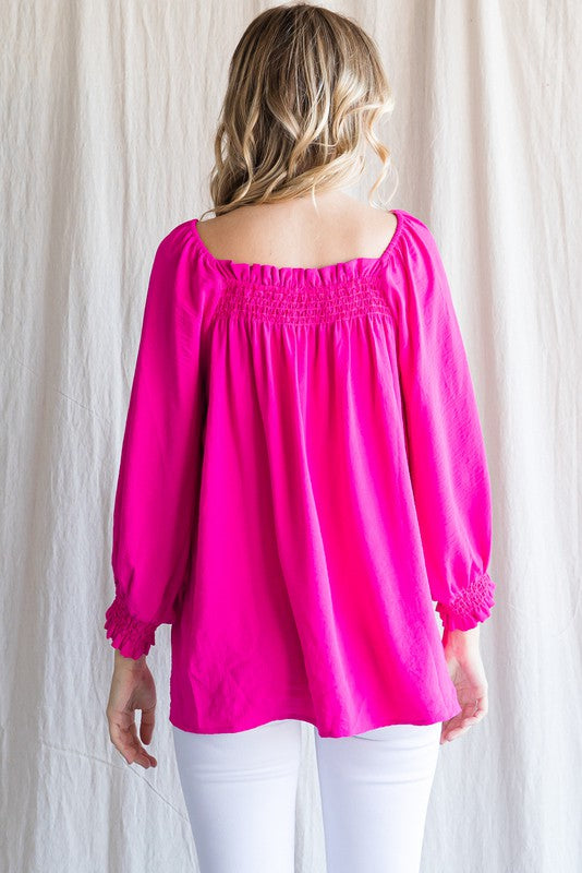 Smock Neck Blouse