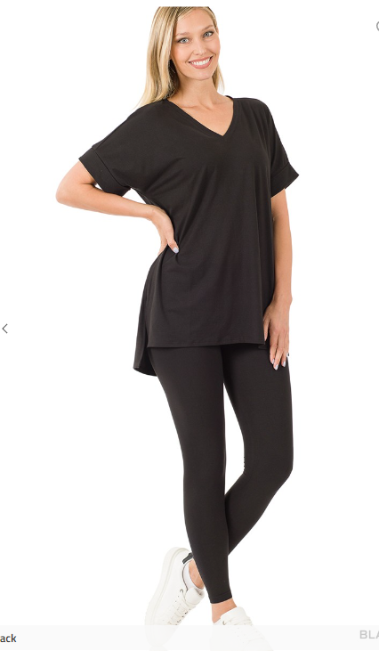 Microfiber Lounge Set - Short Sleeve