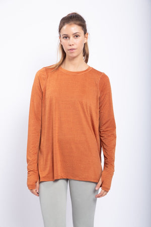 Sheer Striped Mesh Longline Active Top