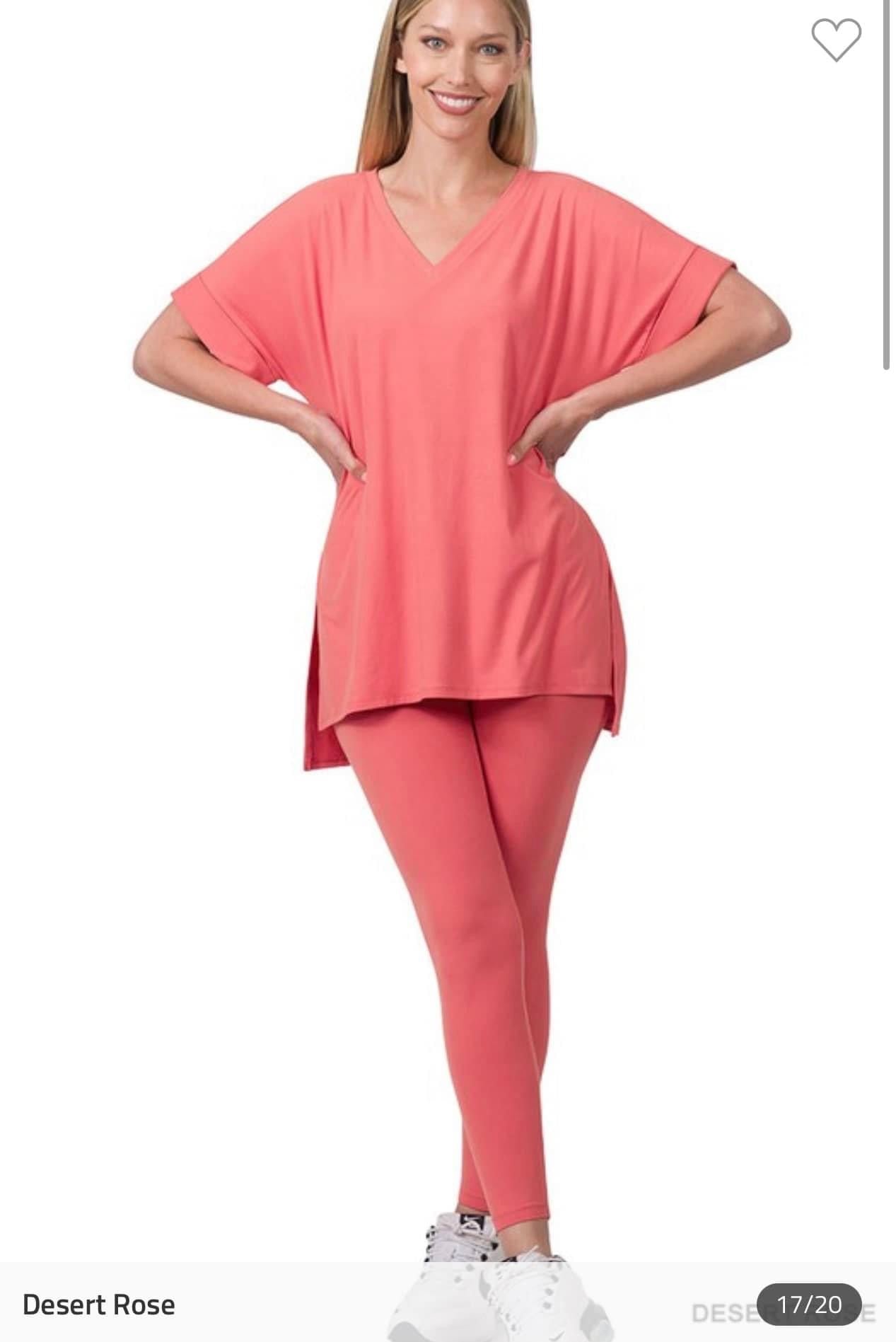 Microfiber Lounge Set - Short Sleeve