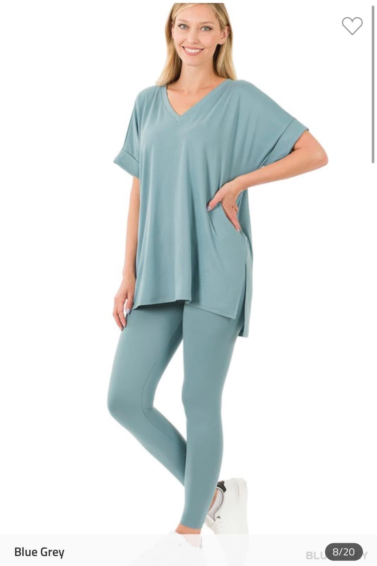 Microfiber Lounge Set - Short Sleeve