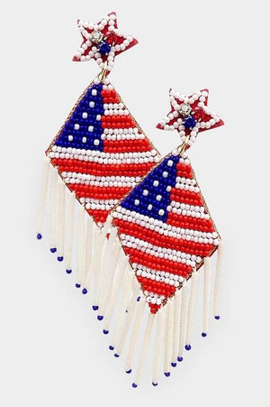 Red, White & Blue earrings!