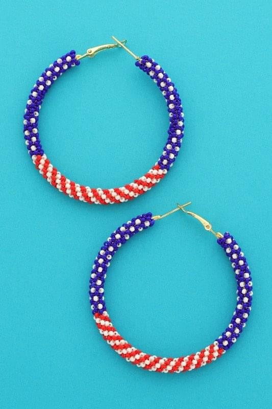 Red, White & Blue earrings!