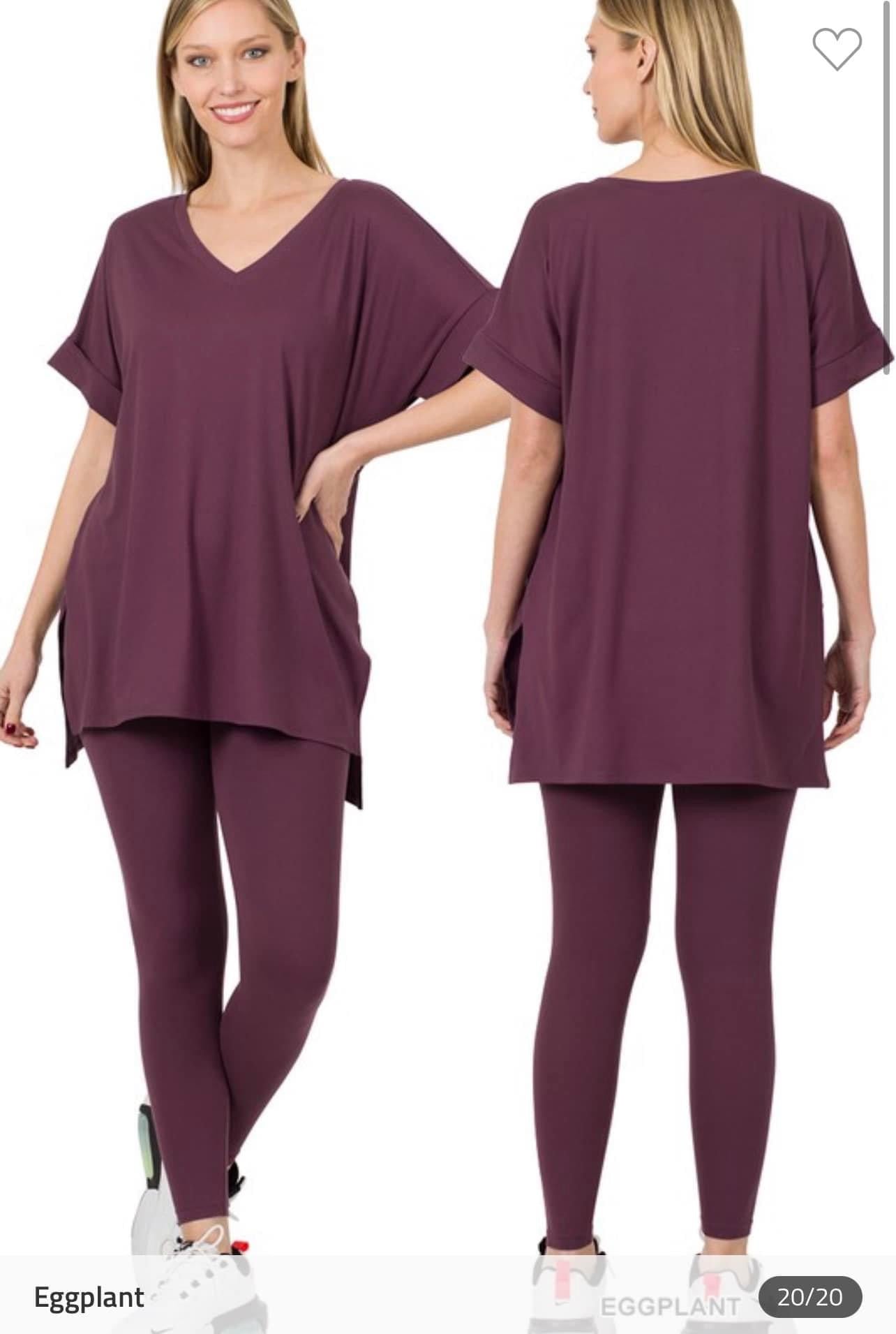 Microfiber Lounge Set - Short Sleeve