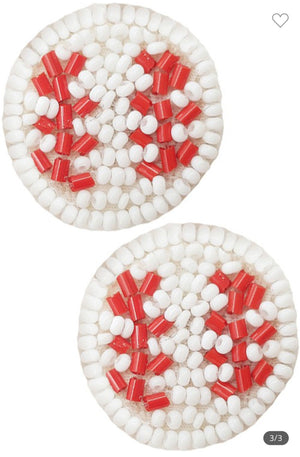 Beaded Sports Studs
