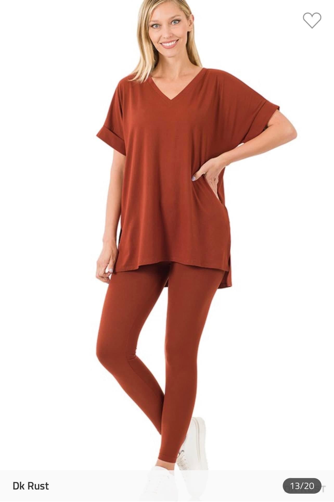 Microfiber Lounge Set - Short Sleeve