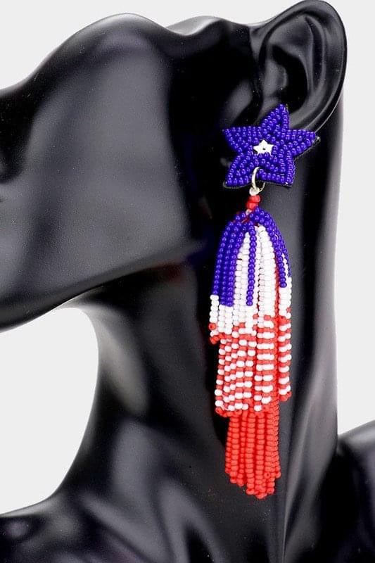 Red, White & Blue earrings!