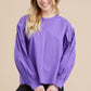 Puff Sleeve Round Neck Blouse