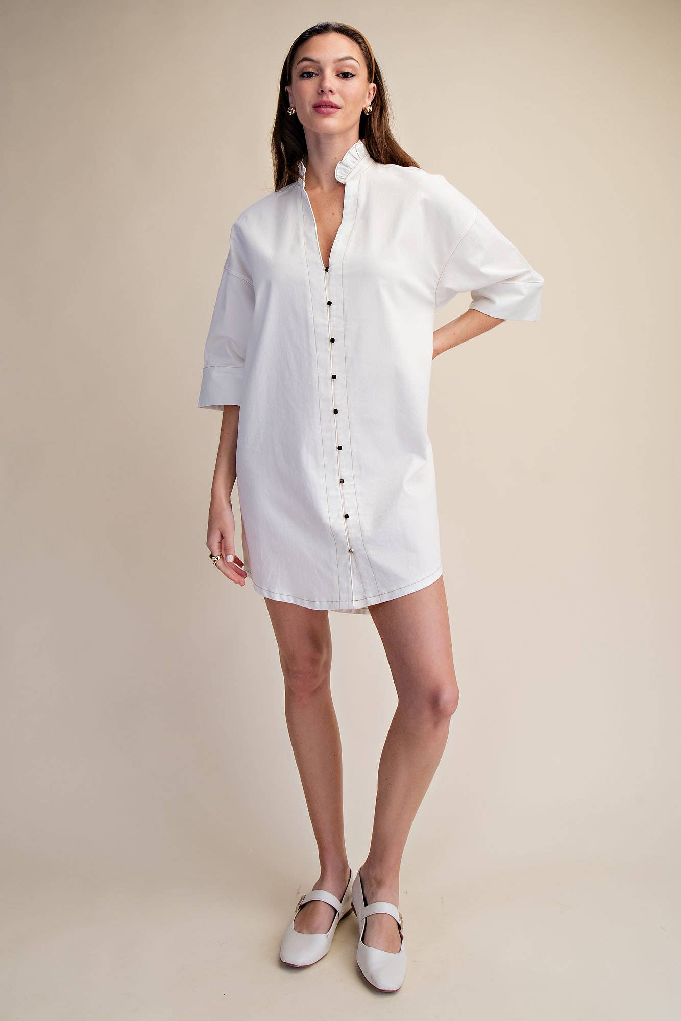 Relaxed Shirt Mini Dress