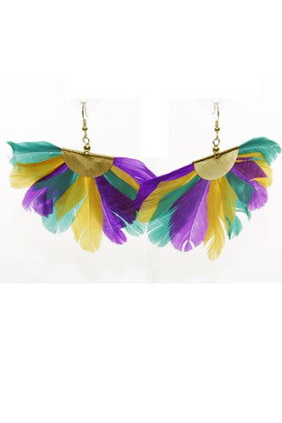 Mardi Gras Earrings