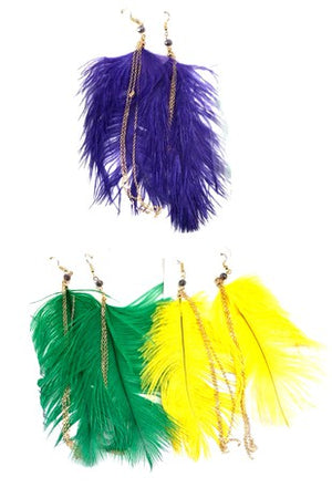 Mardi Gras Earrings