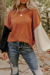 Colorblock Vneck Sweater