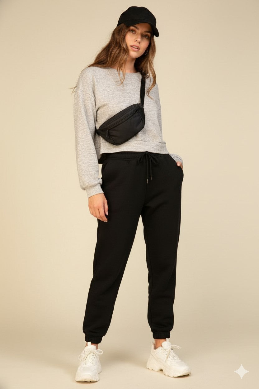 Cropped Pocket Pullover