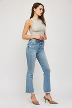 Load image into Gallery viewer, High Rise Crop Flare Denim
