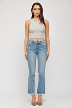 Load image into Gallery viewer, High Rise Crop Flare Denim
