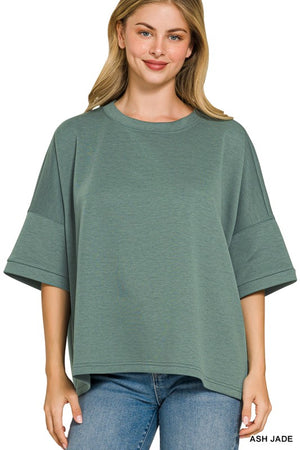 Scuba Oversized Side Slit Tee