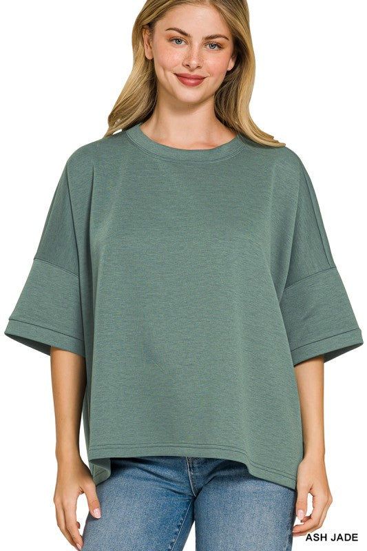 Scuba Oversized Side Slit Tee